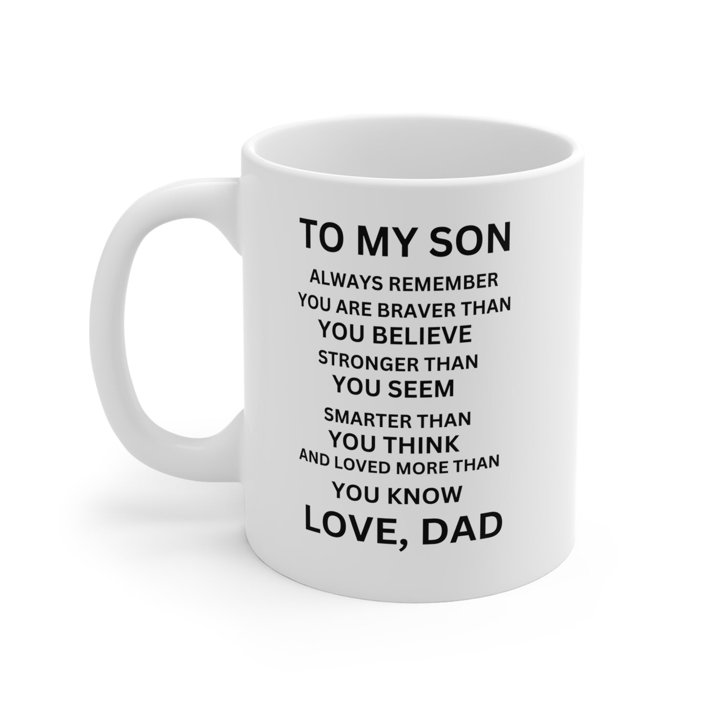 White Ceramic Mug (11oz/15oz/20oz) - Son Gift