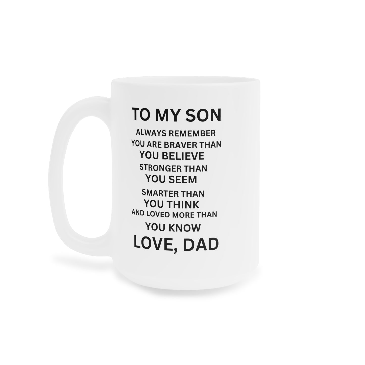 White Ceramic Mug (11oz/15oz/20oz) - Son Gift