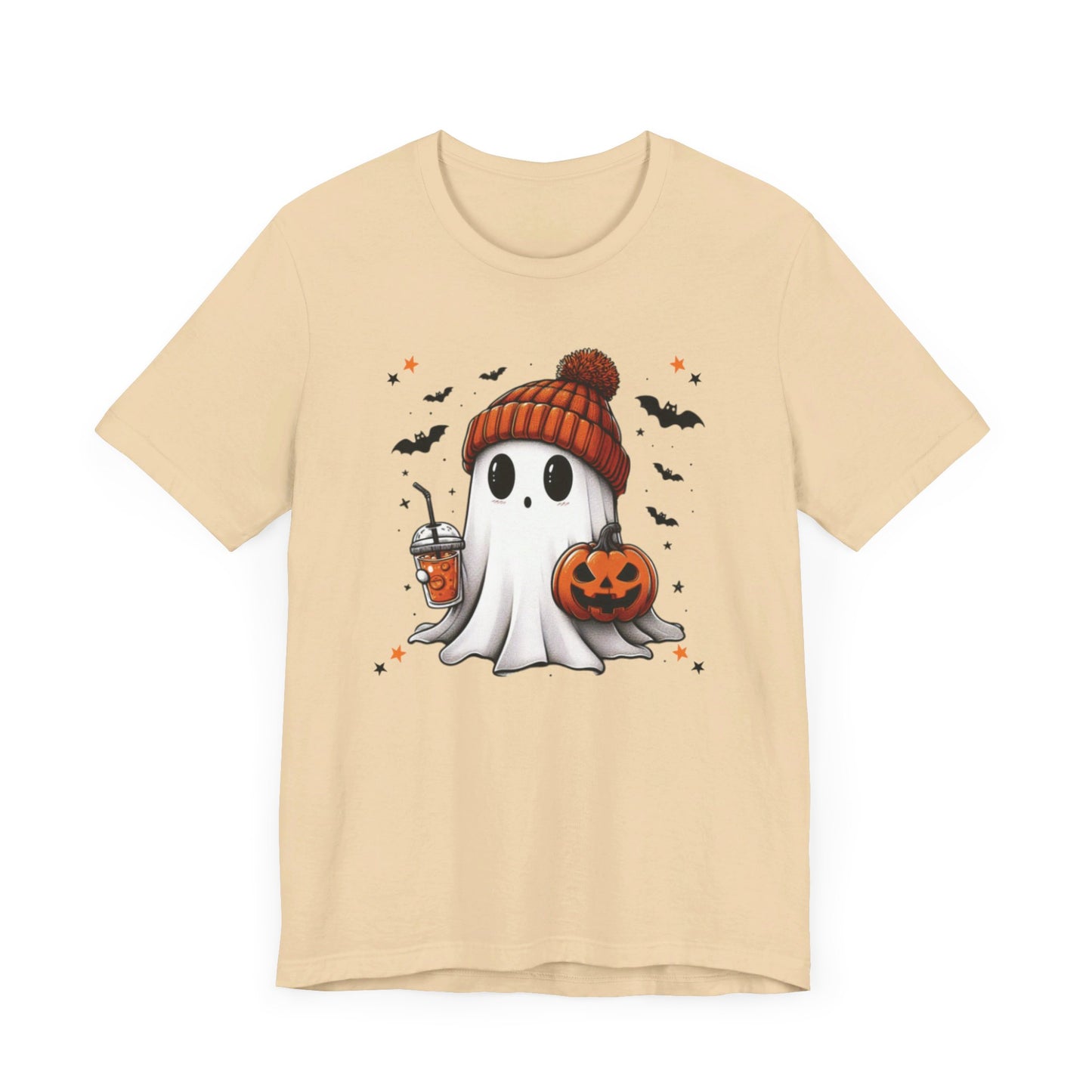 Ghostly Unisex Tee - Cute Halloween Short Sleeve Shirt