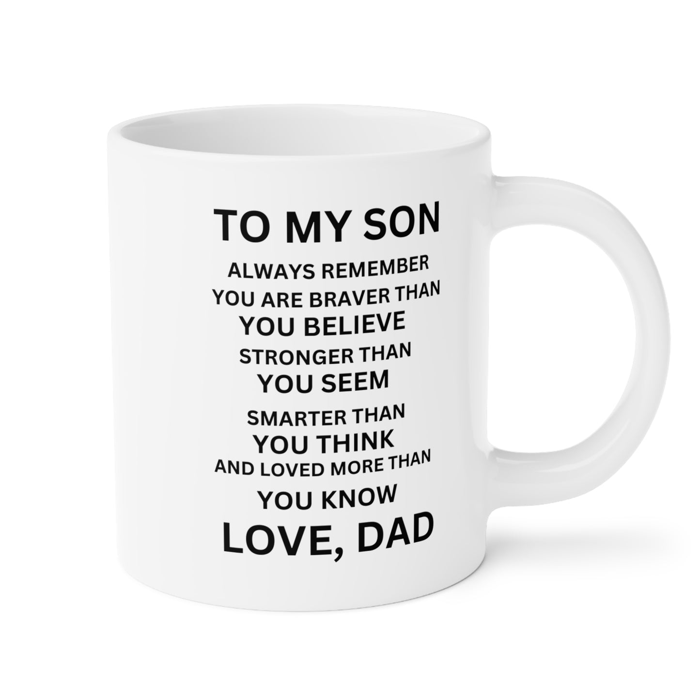 White Ceramic Mug (11oz/15oz/20oz) - Son Gift