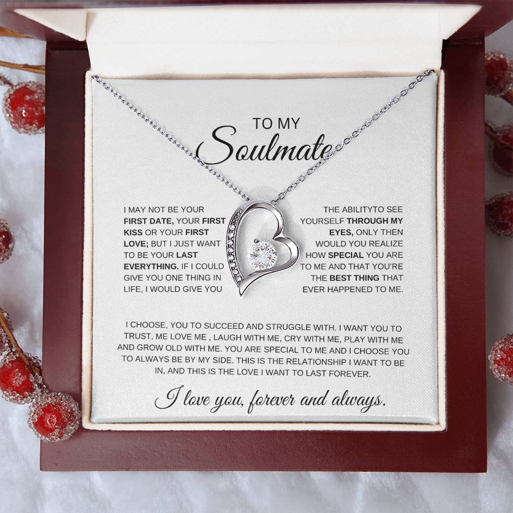 I May Not Be Your First Date, First Kiss. First Love | Heart Necklace