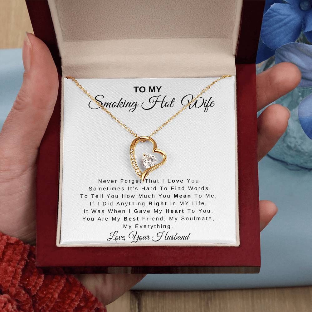 To My Smoking Hot Wife | Forever Love Necklace