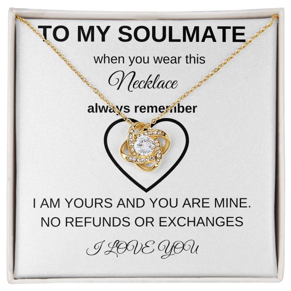 To My Soulmate | Love Knot Necklace