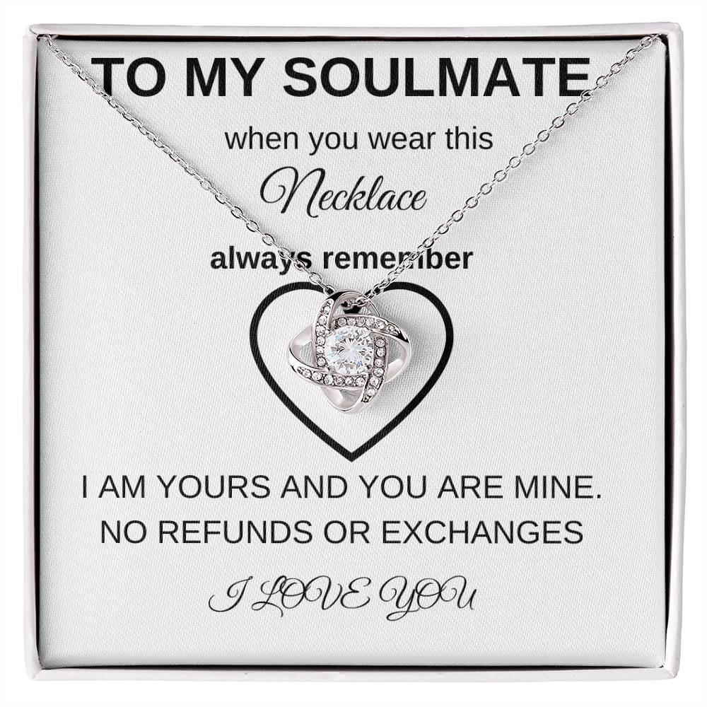 To My Soulmate | Love Knot Necklace