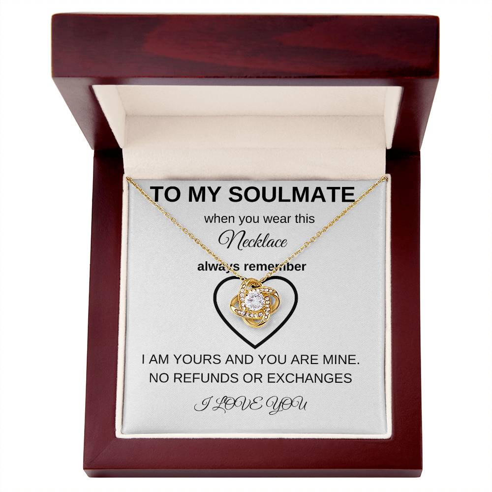 To My Soulmate | Love Knot Necklace