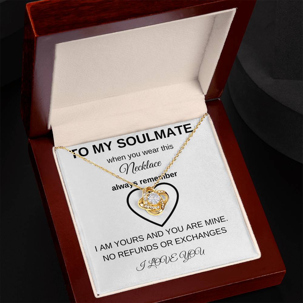 To My Soulmate | Love Knot Necklace