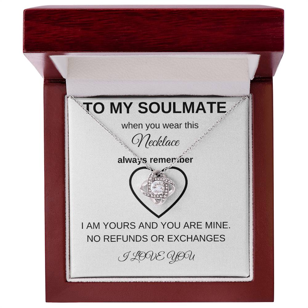 To My Soulmate | Love Knot Necklace