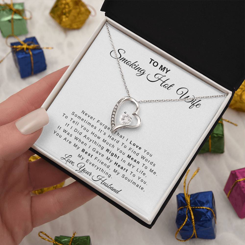 To My Smoking Hot Wife | Forever Love Necklace