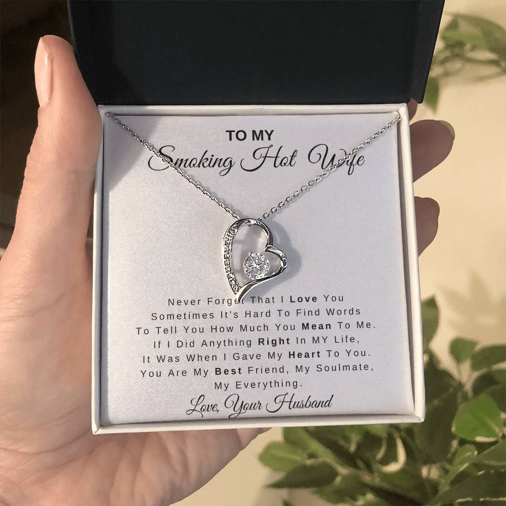 To My Smoking Hot Wife | Forever Love Necklace