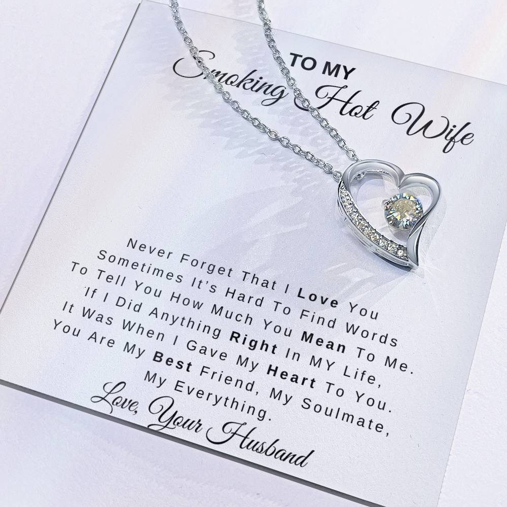 To My Smoking Hot Wife | Forever Love Necklace