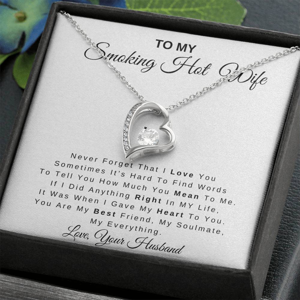 To My Smoking Hot Wife | Forever Love Necklace